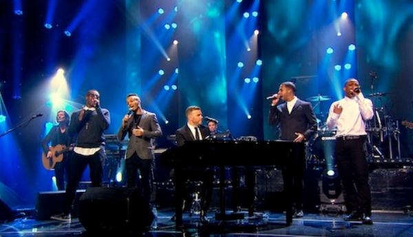 Gary Barlow Reveals Video Clip Of 'Back For Good' Duet With JLS From New Live DVD