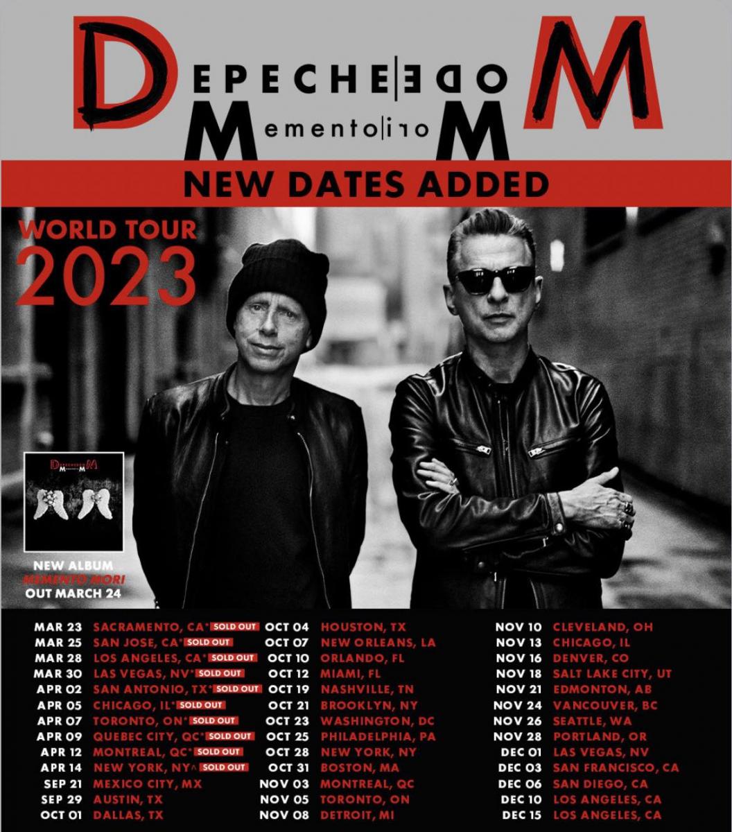 Depeche Mode Memento Mori Fall North America Tour 2023 Kt55 Shower