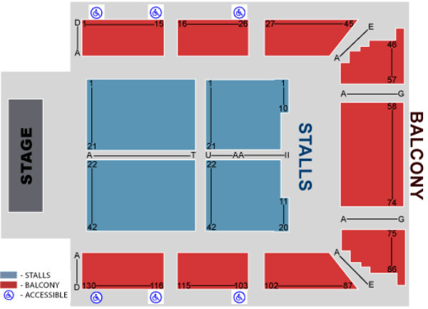 Manchester Academy Seating Chart